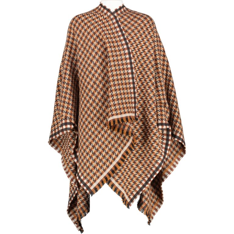 Fendi Fall Winter 2021 Jacquared Logo Poncho Labellov Buy