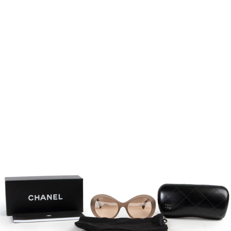 CHANEL CC Logo Sunglasses Brown 5066 95021
