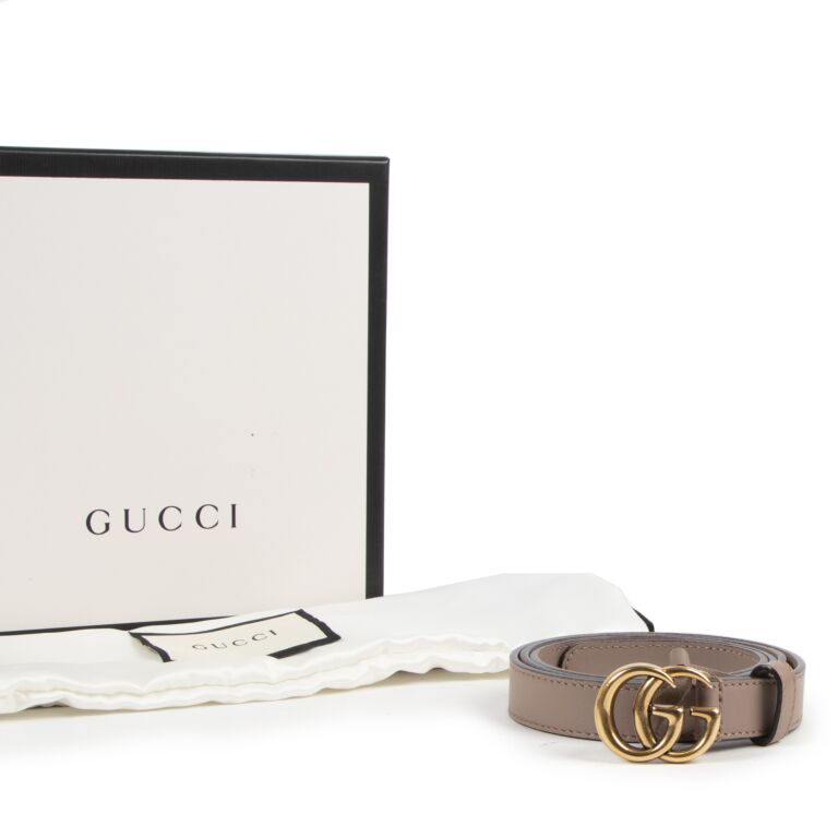 Taupe gucci belt top