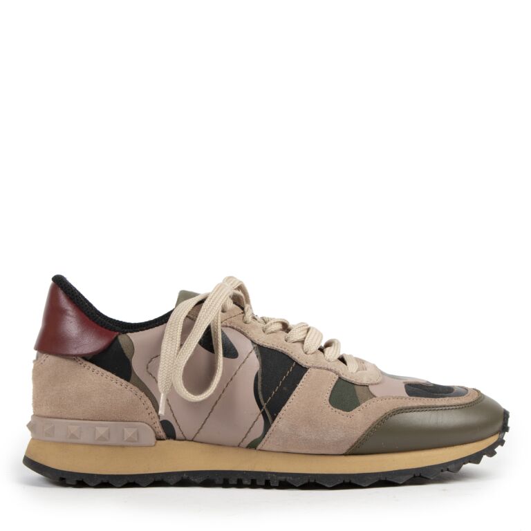 Valentino Garavani Rockstud Camouflage Sneakers Size 38