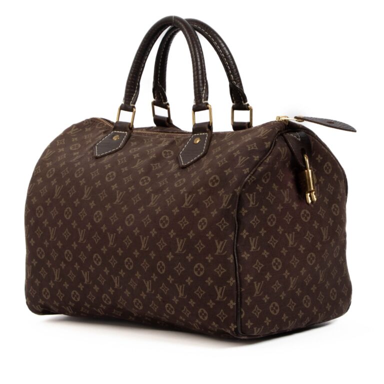 louis vuitton speedy 30 bandouliere ebene mini lin shoulder bag brown -  Shoulder - Bag - Petit - M42226 – dct - Monogram - ep_vintage luxury Store  - Louis - Vuitton - Noe