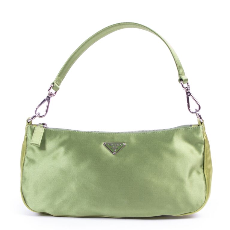 Prada outlet silk handbag