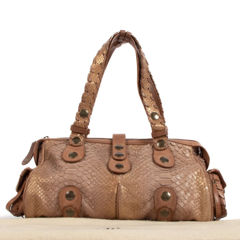 Chlo Brown Python Silverado Bag Labellov Buy and Sell