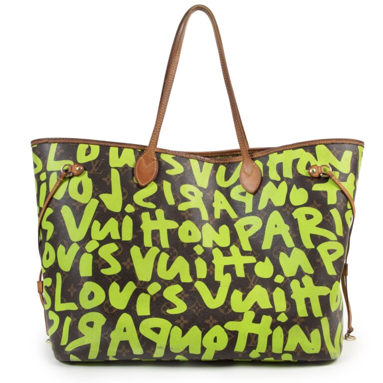 Louis Vuitton Limited Edition Stephen Sprouse Neon Green Grafitti