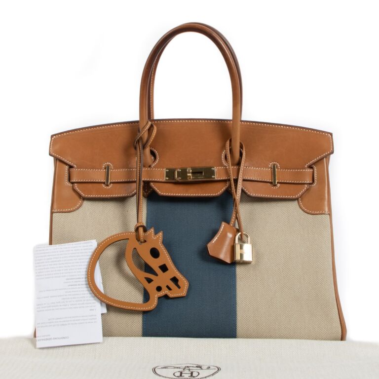 Toile birkin sale