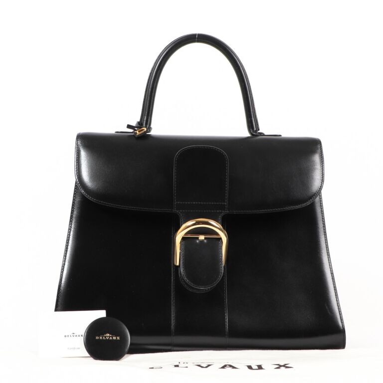【関税込】DELVAUX★Brillant mini handbag box calf black ll12401_delvaux_black_brillant