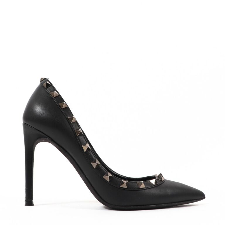 Valentino rockstud noir pump outlet