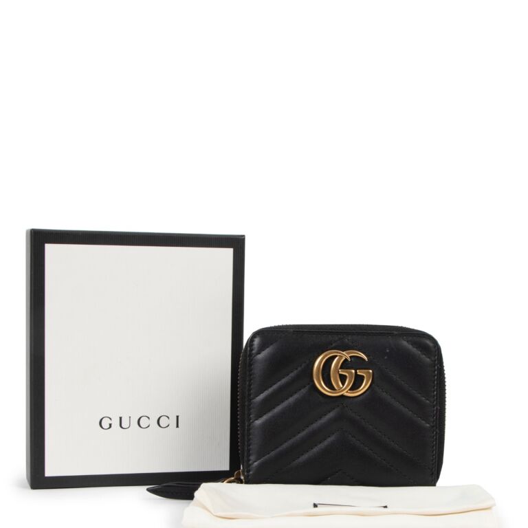 Gucci marmont quilted leather wallet store