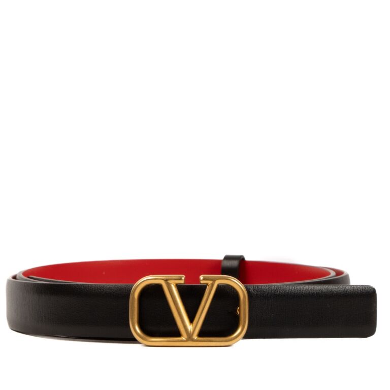 美品】Valentino Garavani ベルト リバーシブル 80サイズ（中古