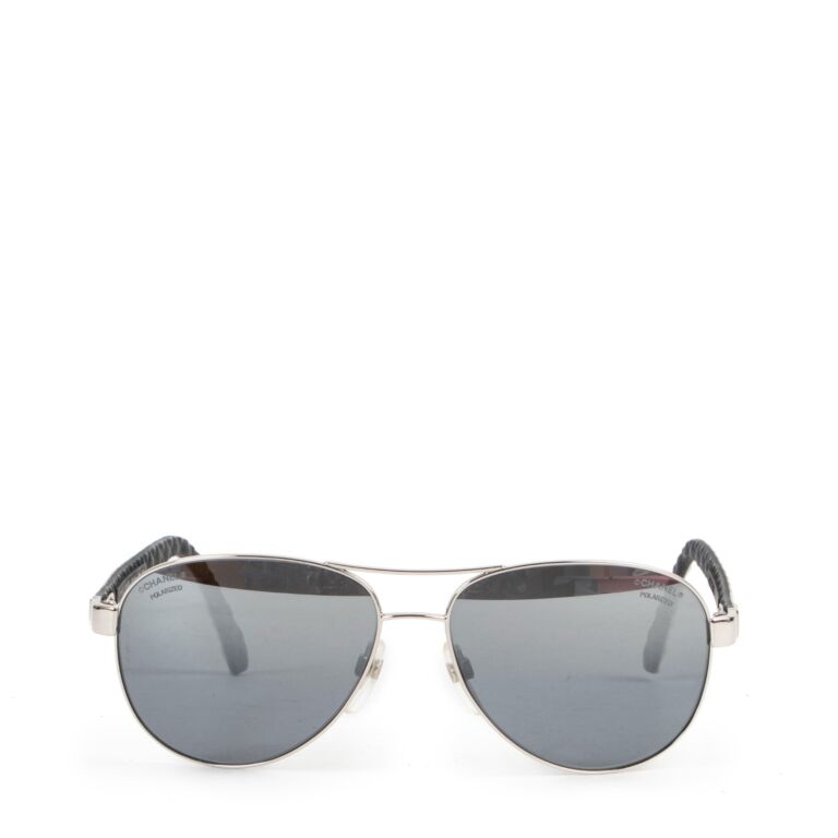 Chanel polarized aviator sunglasses top
