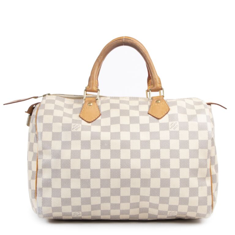 バッグ LOUIS VUITTON SPEEDY 30 DAMIER Louis Vuitton Speedy 30 Damier Azur ○ Labellov ○ Buy and