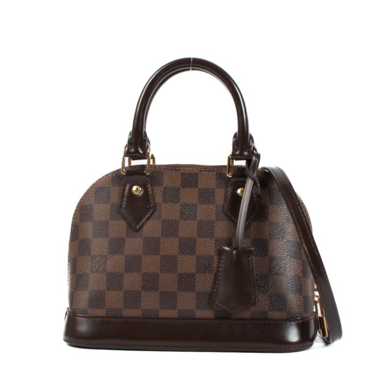 Louis Vuitton Damier Ebene Canvas Alma PM Bag Louis Vuitton