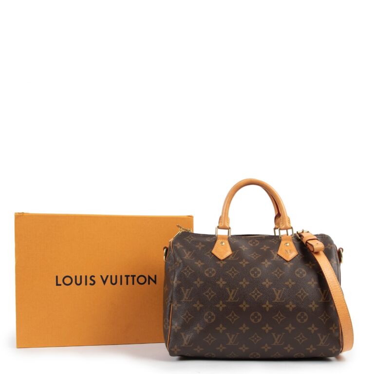 Louis Vuitton Monogram Speedy 30 Hand Shoulder Crossbody Bag Added