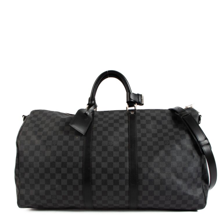 Louis Vuitton Keepall Bandouliere Bag Damier 55 White