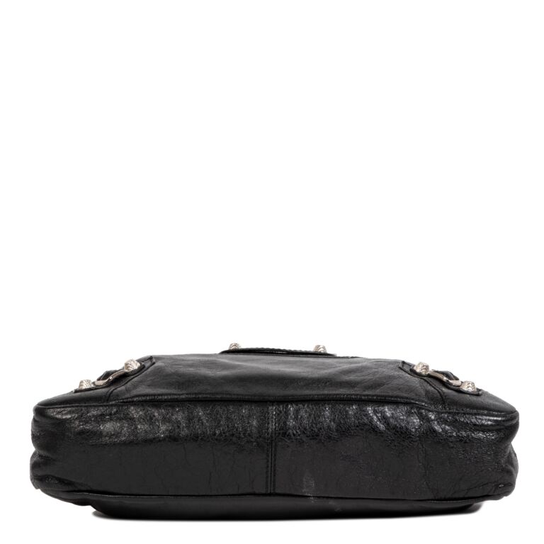 Balenciaga Black Leather Town Bag + Strap ○ Labellov ○ Buy