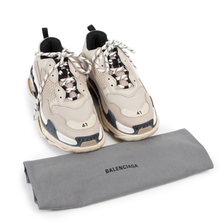 Balenciaga Beige Triple S Sneakers - Size 41 ○ Labellov ○ Buy ...