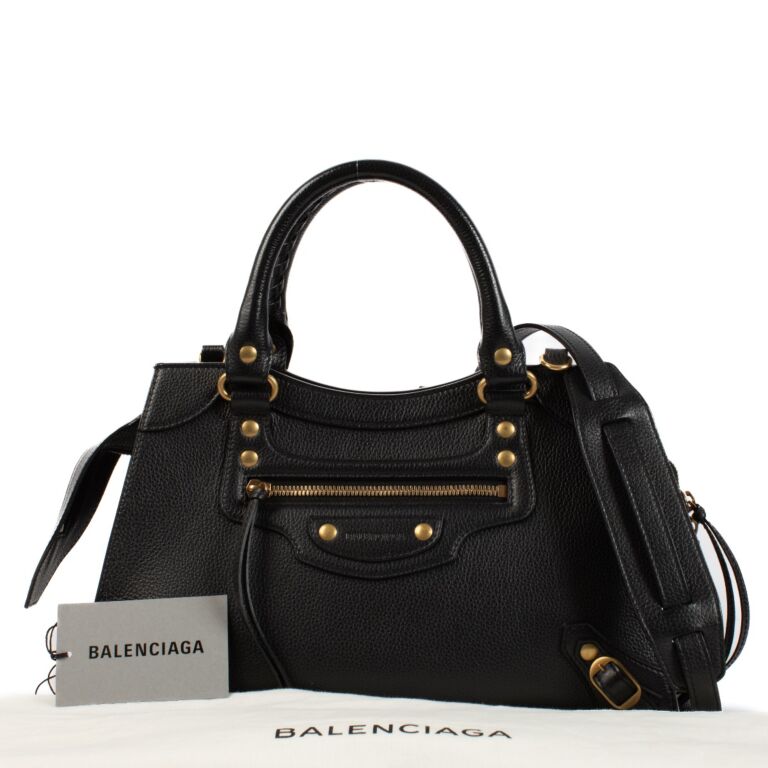 Balenciaga Black Neo Classic Small Handbag ○ Labellov