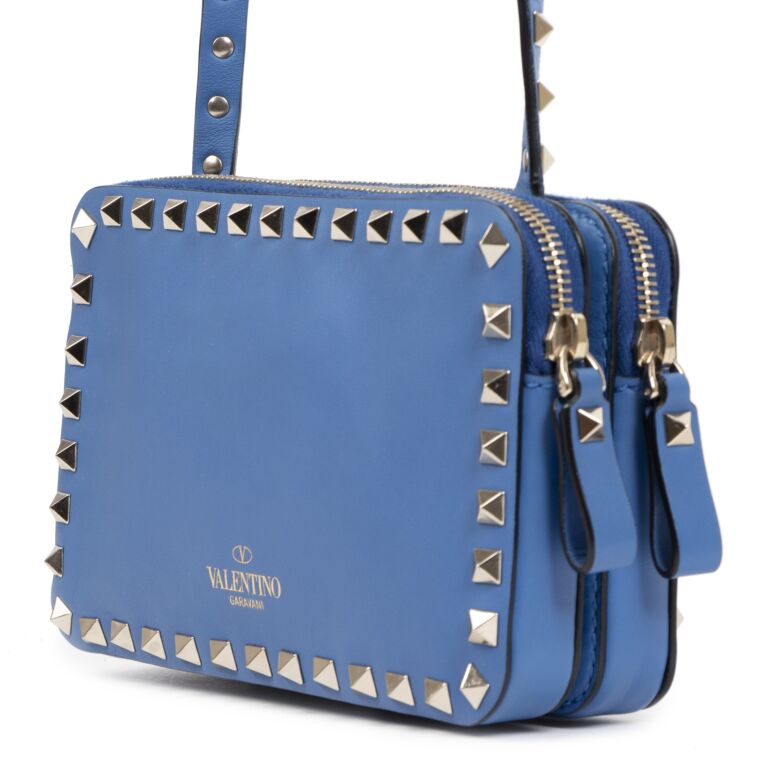 Valentino crossbody shop bag blue