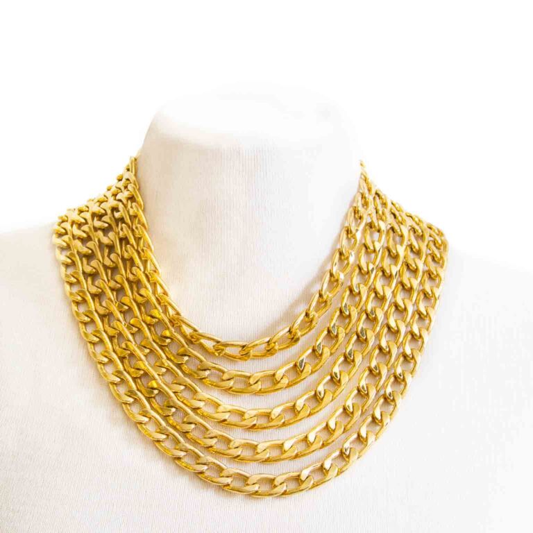 CHANEL Gold Fashion Necklaces for sale