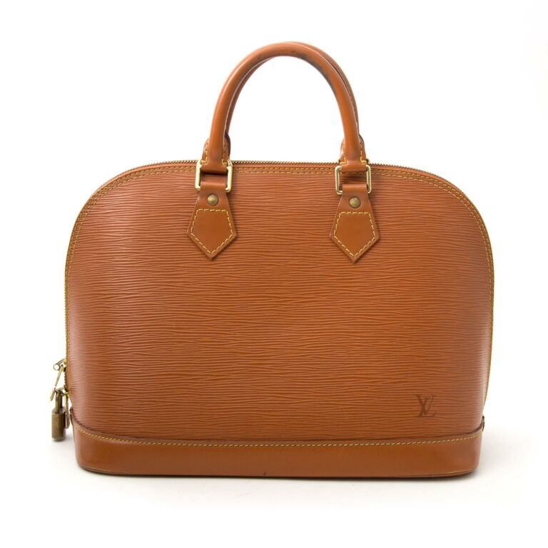 Sold at Auction: LOUIS VUITTON - SAC ALMA CUIR EPI GOLD