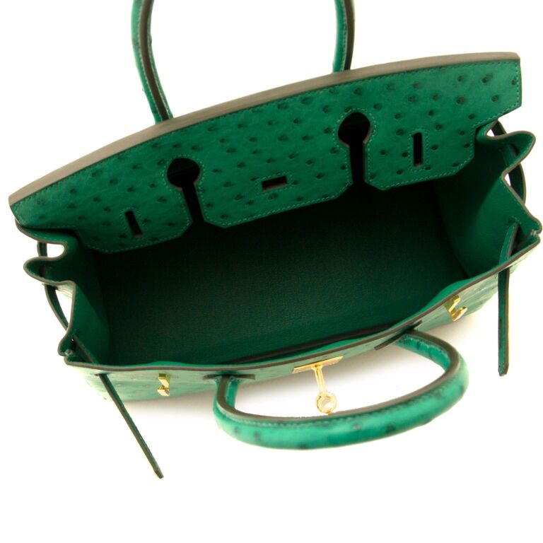 Hermes birkin green ostrich price store