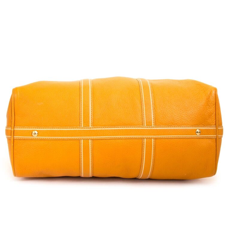 Cloth 48h bag Louis Vuitton Yellow in Cloth - 32283283
