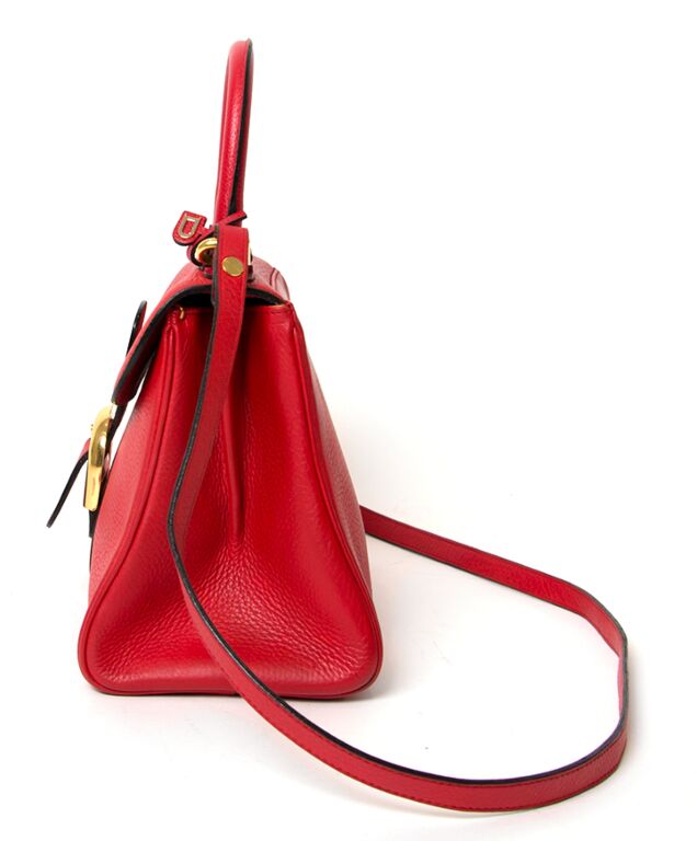 Delvaux Red Brillant PM GHW Labellov Buy and Sell Authentic