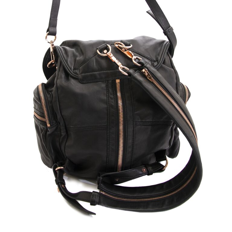 Backpack rose gold zip clearance