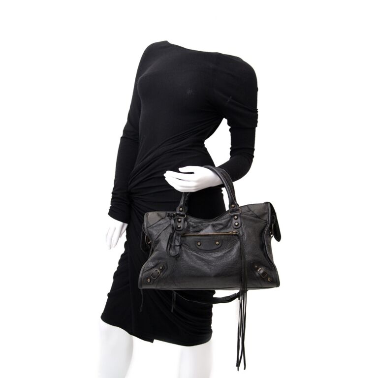Balenciaga Classic City Bag Black with Receipt