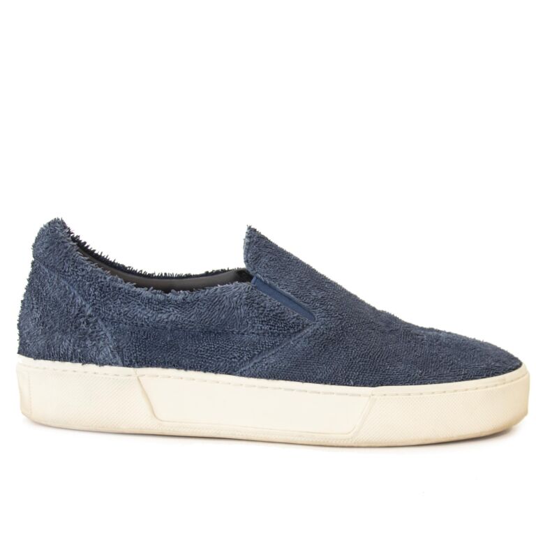kin elleboog krans Balenciaga Blue Slip On Sneakers - size 40 ○ Labellov ○ Buy and Sell  Authentic Luxury