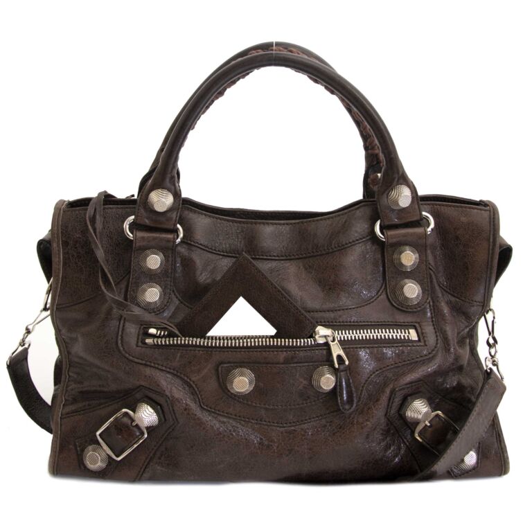 Balenciaga brown deals bag