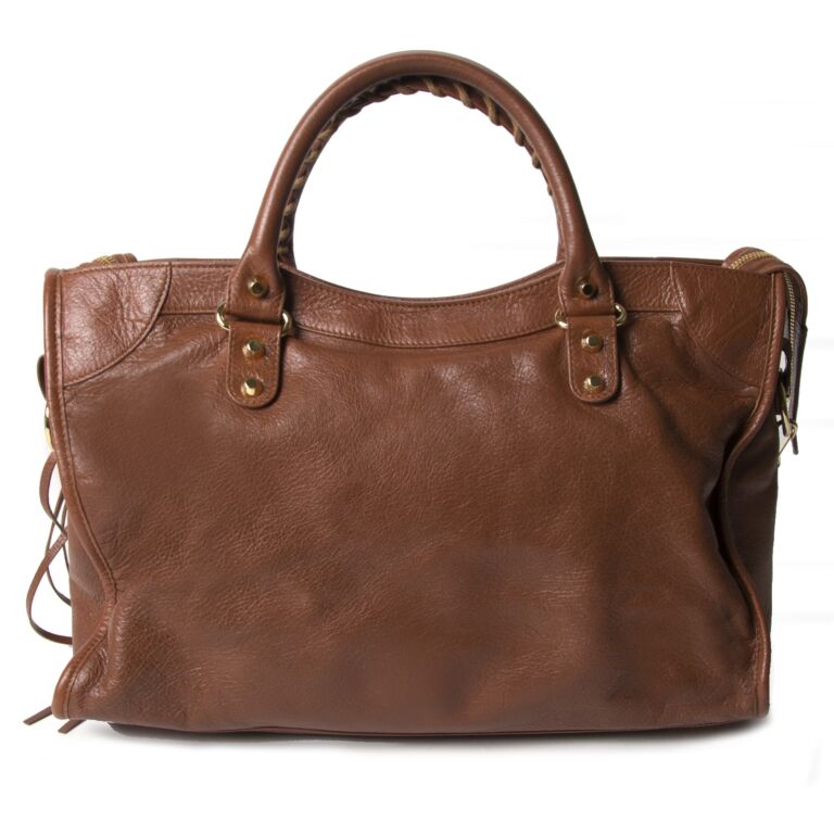 感謝の声続々！ Balenciaga Brown Leather City Bag ○ Labellov ○ Buy and バッグ