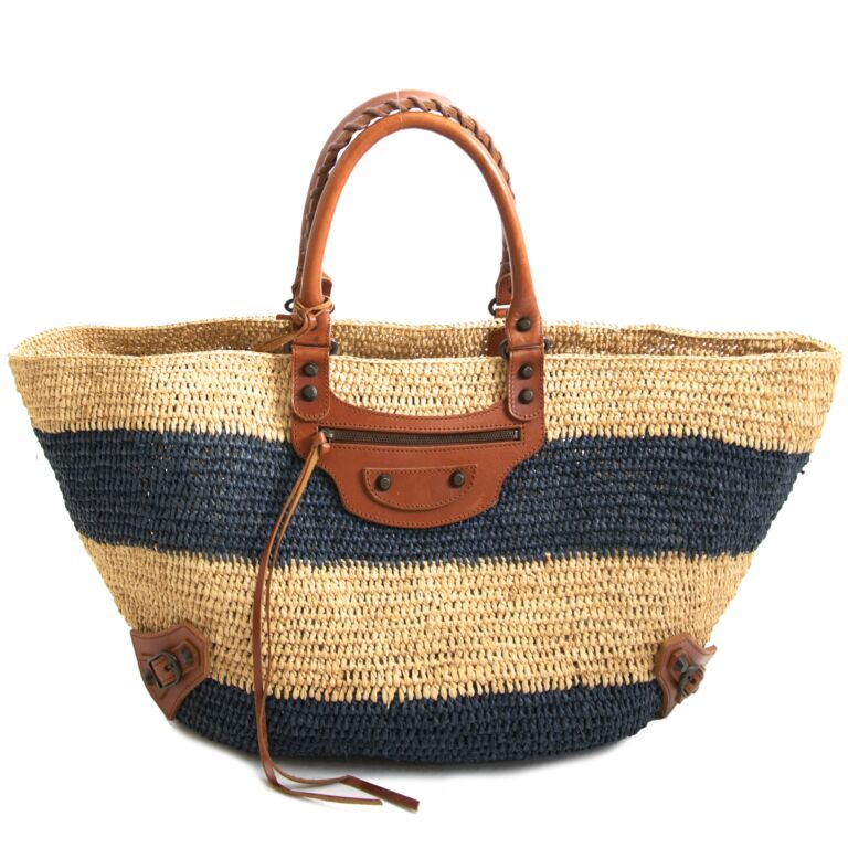 Balenciaga Panier Raffia Basket ○ Labellov Buy and Sell Authentic Luxury