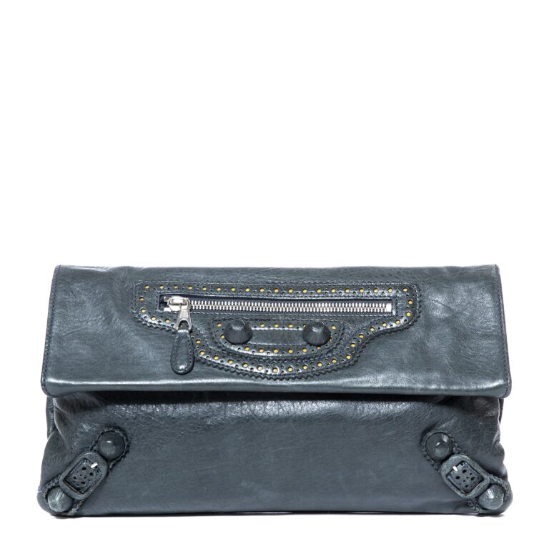 Balenciaga Giant City Clutch Labellov Buy and Sell Authentic