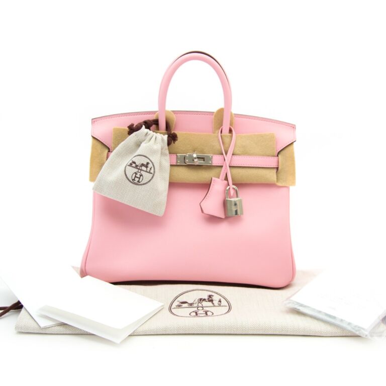 Rose Sakura Hermes Birkin 25CM