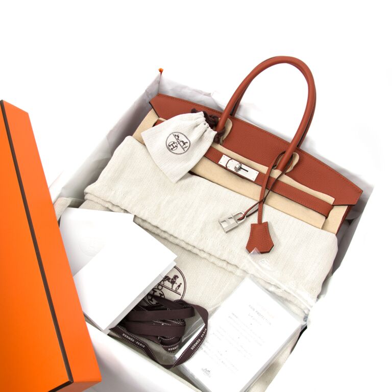 Hermes Cuivre Togo Birkin 35 GHW