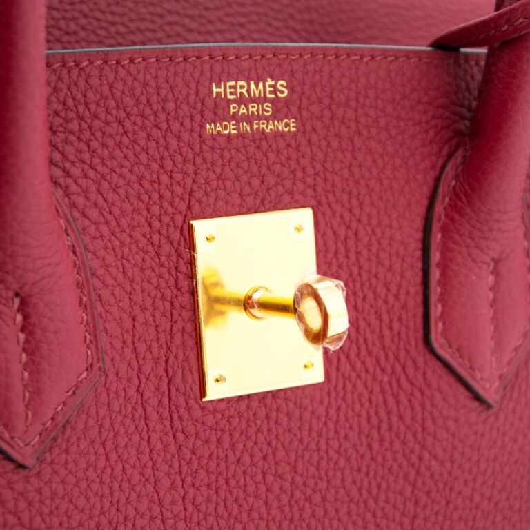 Brand New Hermès Birkin 35 Rouge Grenat Togo ○ Labellov ○ Buy and Sell  Authentic Luxury