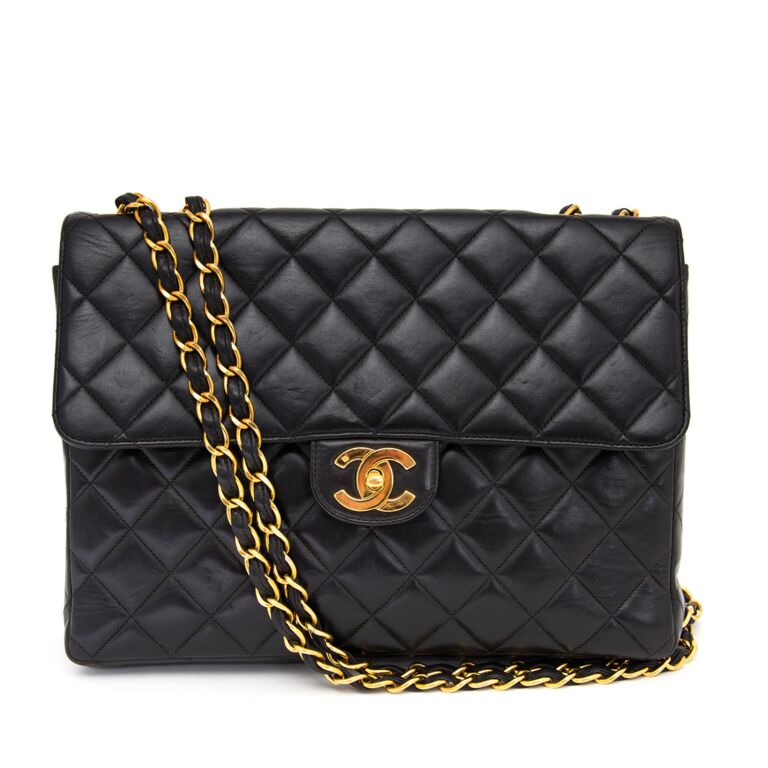 Chanel Vintage Classic Flap Bag Black Labellov Buy and Sell Authentic ...
