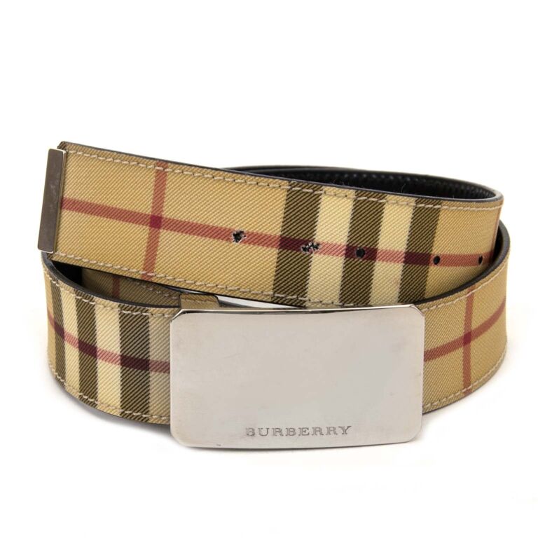 Burberry Beige Nova Check Belt - Size 100 Labellov Buy and Sell ...