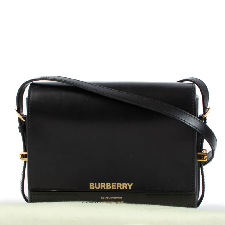 Burberry Lorne Small Black Pebbled Leather Bucket Crossbody Handbag Pu –  Paris Deluxe