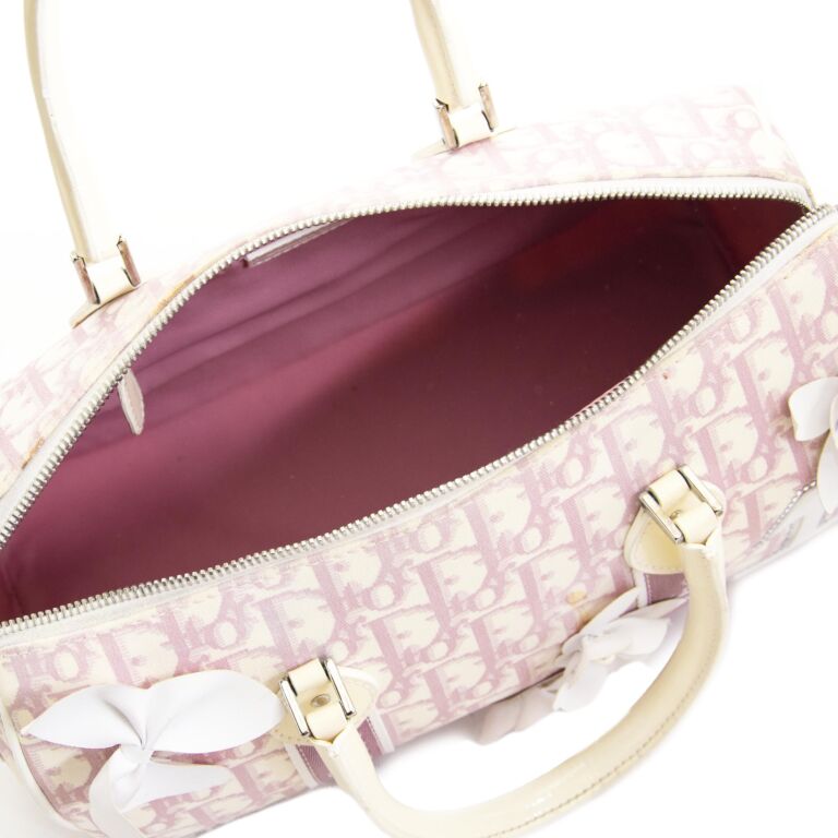 【ヴィンテージ】Rank:A☆Dior ピンク モンテニュー Bag 965463 Dior - Micro Dior Vibe Zip Bowling - Neon Pink Calfskin