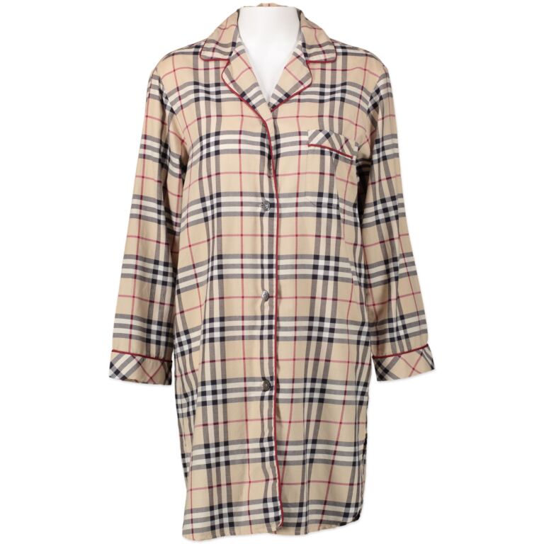 Burberry vintage check shirt dress deals