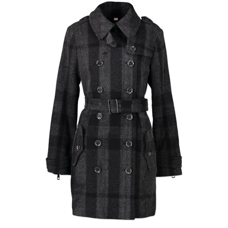 Burberry grey store wool coat