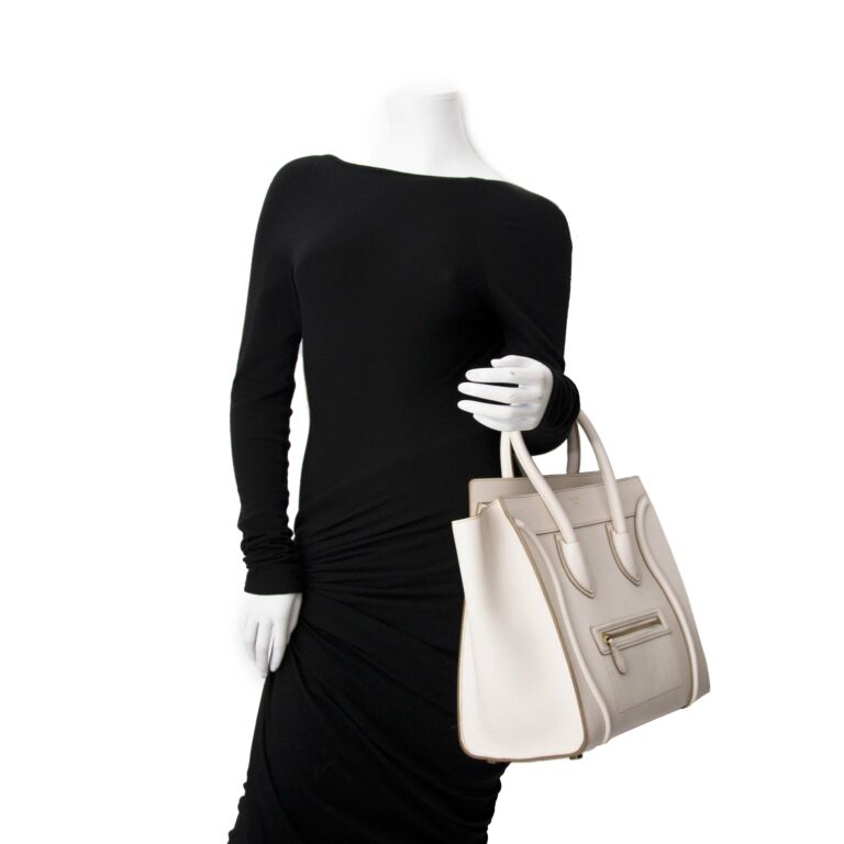 Celine luggage 2025 white