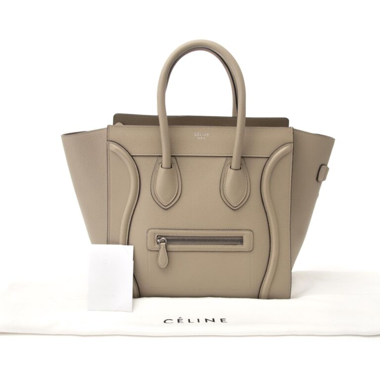 Celine nano 2025 luggage taupe