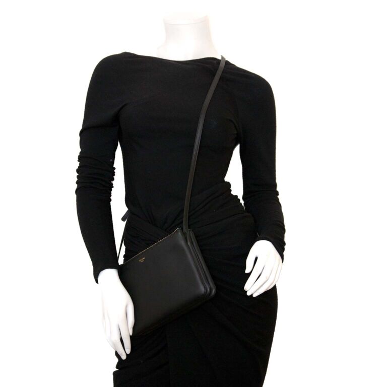 Céline Black Trio Bag ○ Labellov ○ Buy and Sell Authentic Luxury