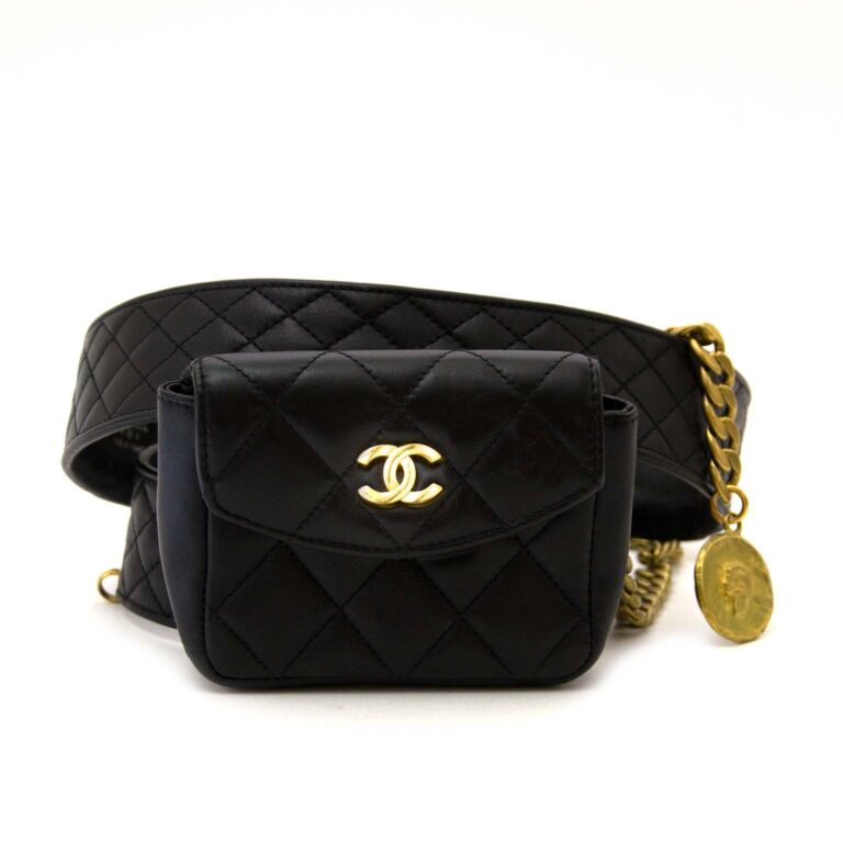 Chanel Quilted Caviar Leather Waist Belt Bag - Size 85 ○ Labellov ○ Buy and  Sell Authentic Luxury
