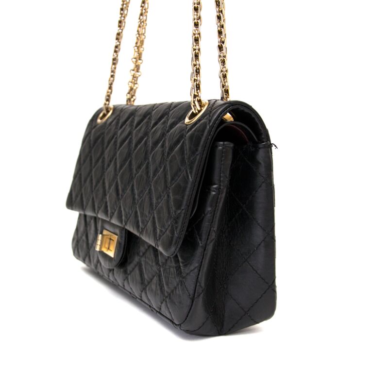 Chanel Reissue 2.55 Flap Bag Chevron Aged Calfskin 225