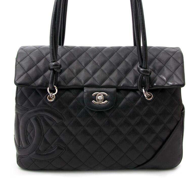 Chanel Cambon Flap Tote Quilted Leather ○ Labellov ○ Buy and