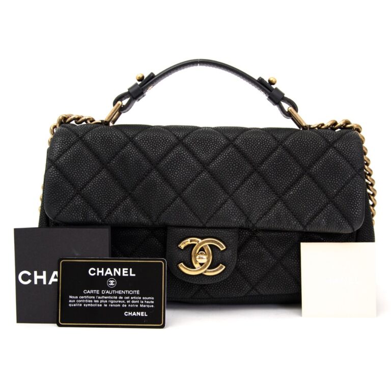 Chanel Top Handle Flap Bag ○ Labellov ○ Buy and Sell Authentic Luxury